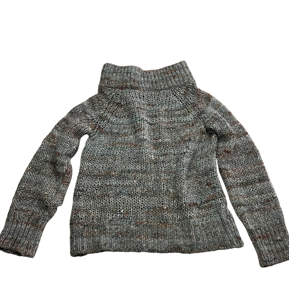 Alpaca Wool Blend Knit Sweater Oversized Chunky Cowl Neck Made in Italy